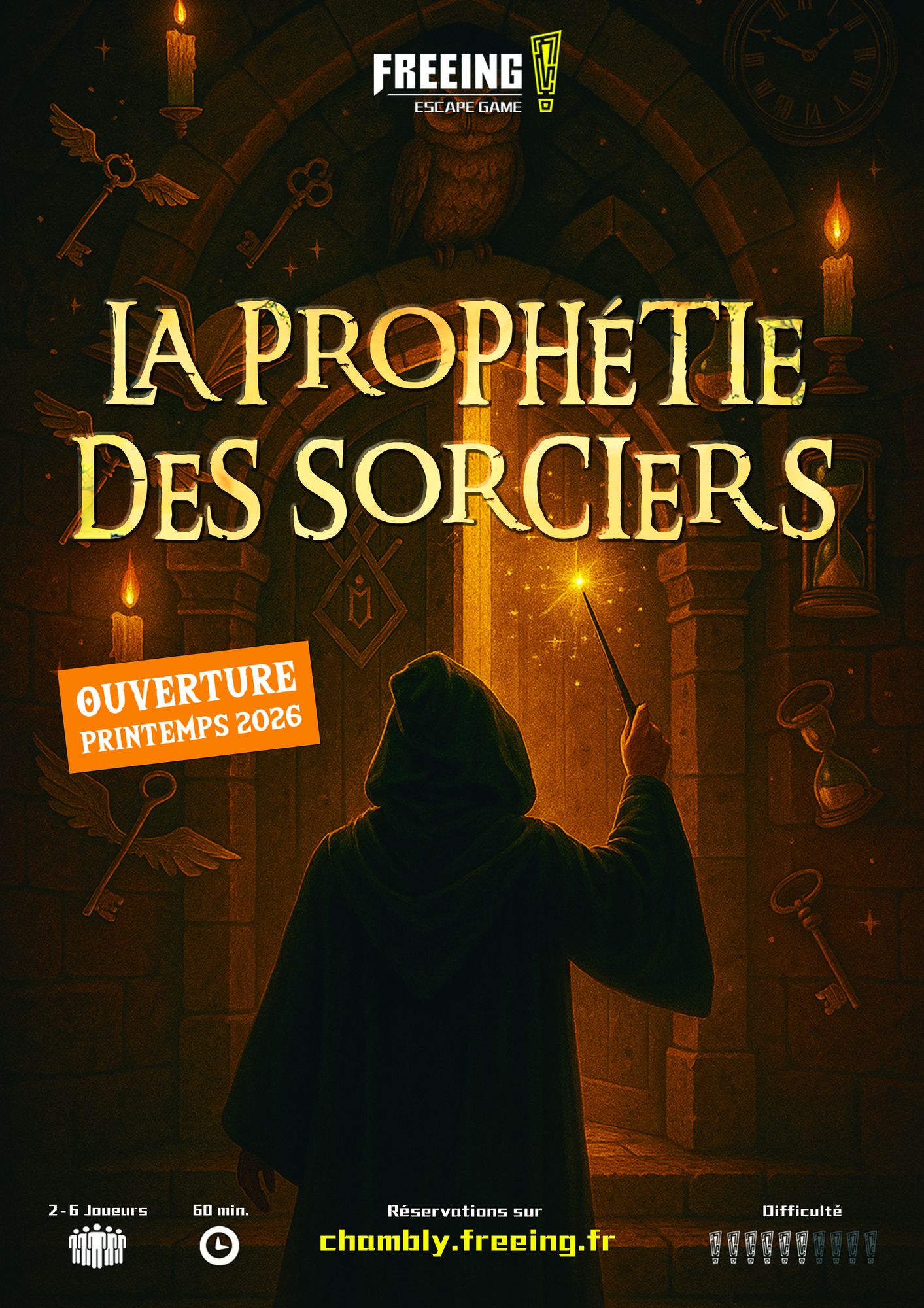 Affiche Escape Game – La Prophétie des Sorciers