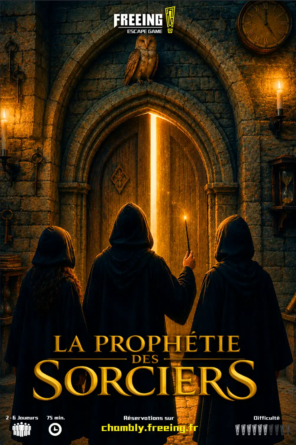 Affiche Escape Game – La Prophétie des Sorciers