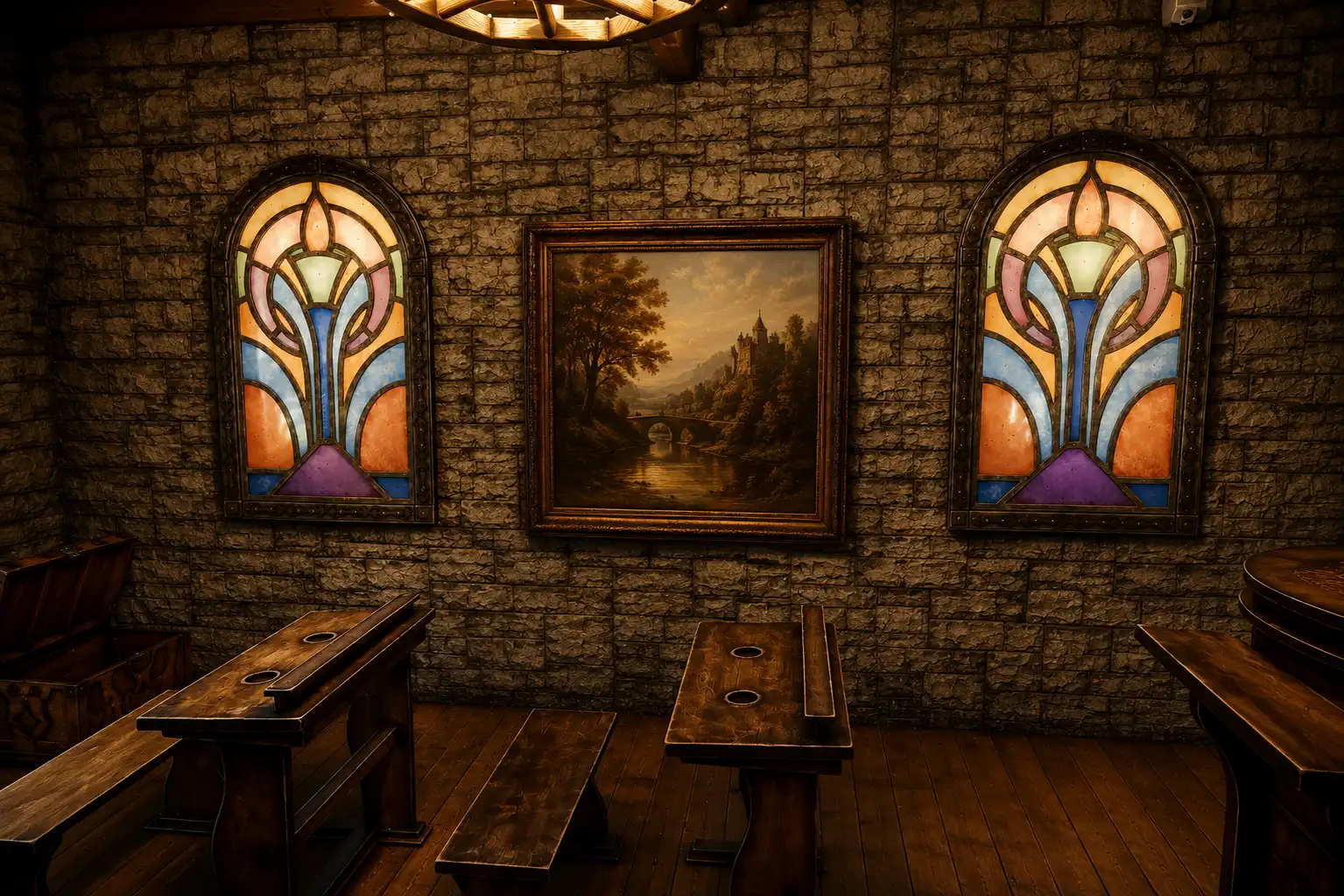 Décor détaillé de La Prophétie des Sorciers à Chambly